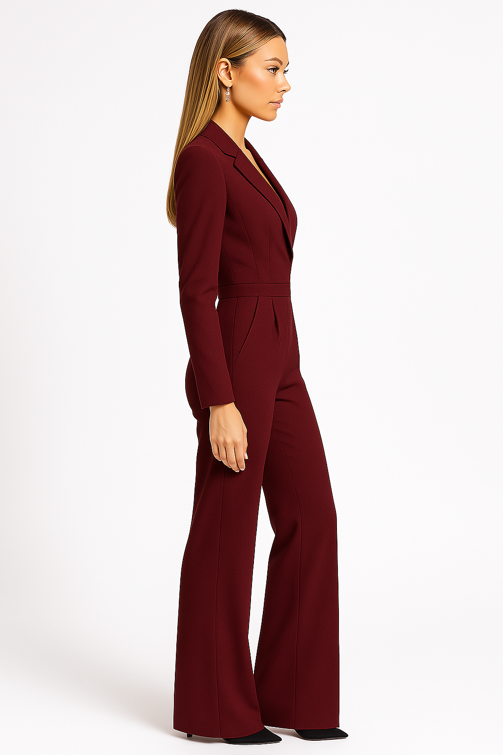 Asymmetrical Layer Button Wide Leg Dress Pants – SelenaWear