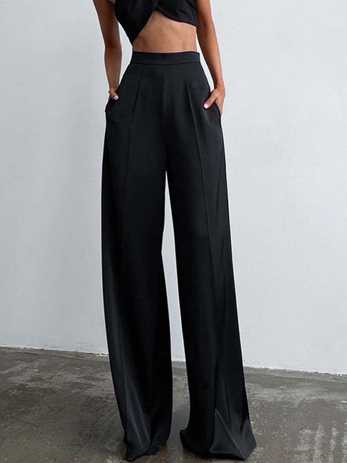 Satin Wide Leg Pants