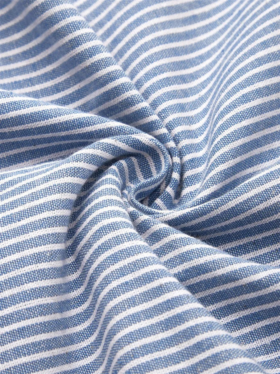 Cora | Striped Midi Dress with Relaxed Elegance Regular price