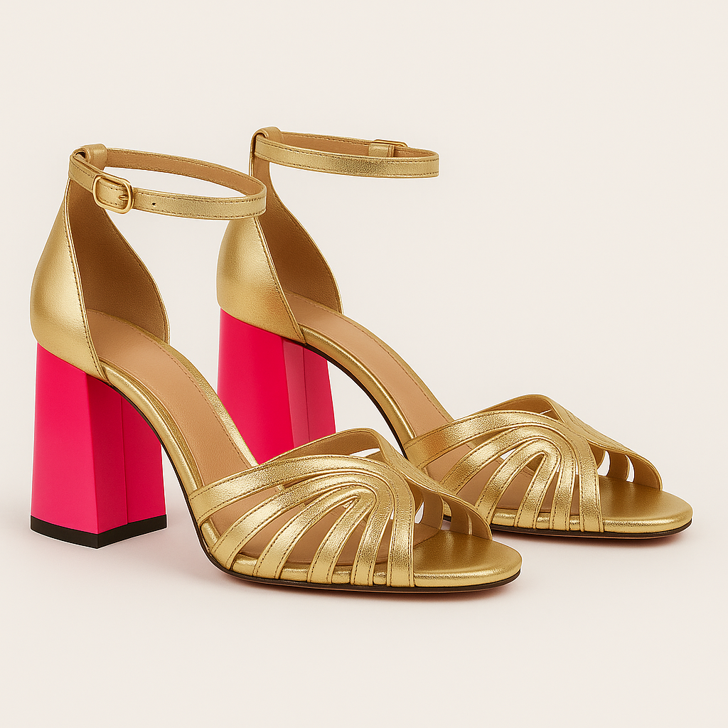SelenaWear | Classic Sandals with Ankle Strap and Open Toes