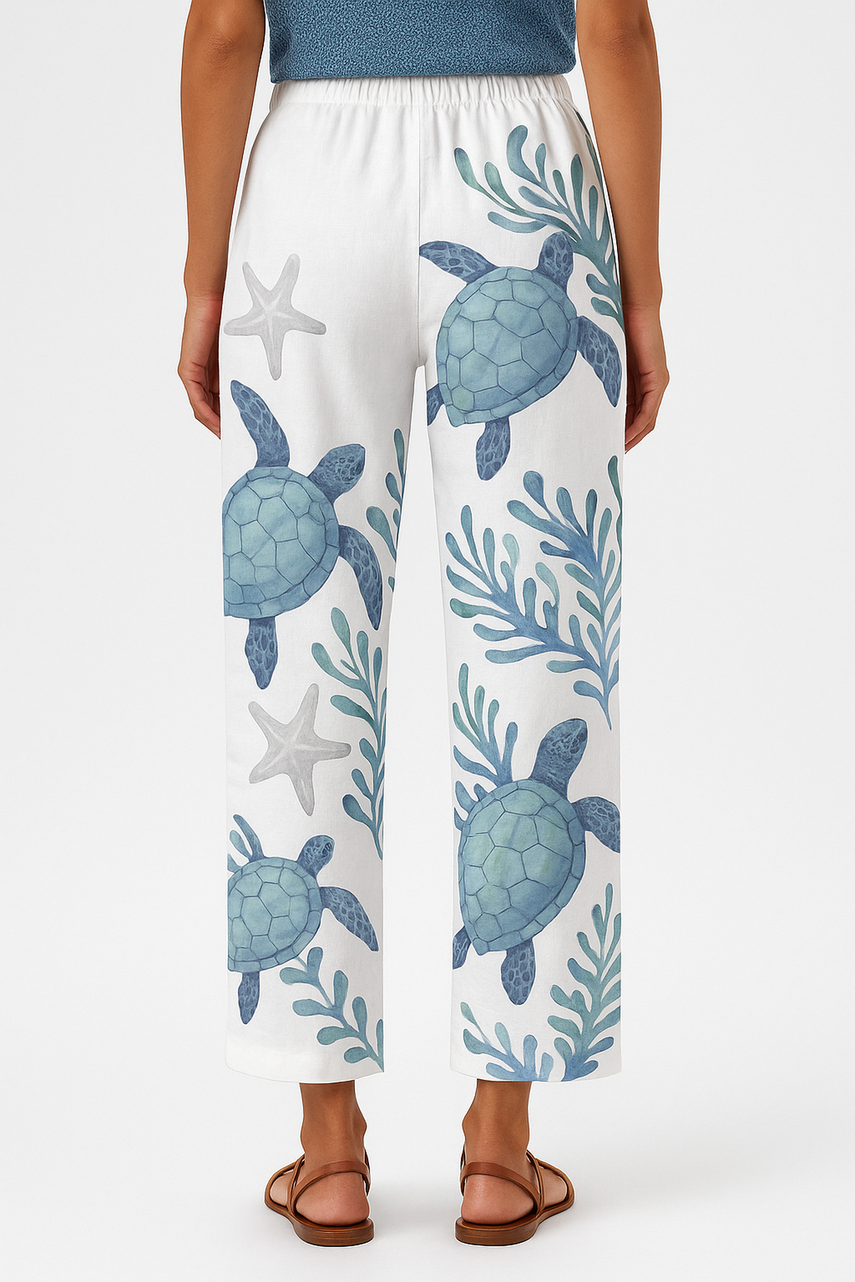 Relaxed Cotton Blend Trousers – Breathable Summer Casual Pants