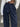 Pinstripe Pleated Tailored Wide-Leg Pants