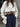 Pinstripe Pleated Tailored Wide-Leg Pants
