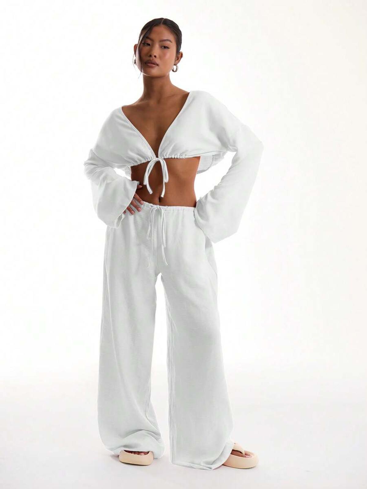 Tie-Front Beach Pants